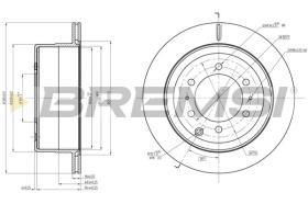 BREMSI CD8212V - DISCHI FRENO - BRAKE DISCS
