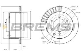 BREMSI CD8215V - DISCHI FRENO - BRAKE DISCS