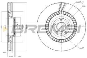 BREMSI CD8222V - DISCHI FRENO - BRAKE DISCS