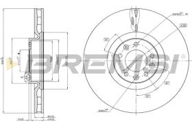 BREMSI CD8234V - DISCHI FRENO - BRAKE DISCS