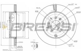 BREMSI CD8251V - DISCHI FRENO - BRAKE DISCS