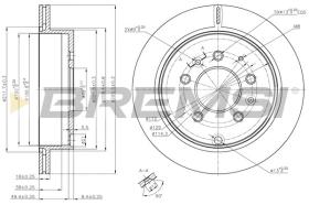 BREMSI CD8261V - DISCHI FRENO - BRAKE DISCS
