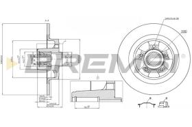 BREMSI CD8264S - DISCHI FRENO - BRAKE DISCS