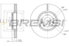 BREMSI CD8266V - DISCHI FRENO - BRAKE DISCS