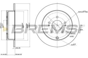 BREMSI CD8268S - DISCHI FRENO - BRAKE DISCS