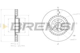 BREMSI CD8289V - DISCHI FRENO - BRAKE DISCS