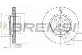 BREMSI CD8327V - DISCHI FRENO - BRAKE DISCS