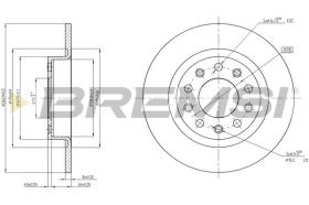 BREMSI CD8333S - DISCHI FRENO - BRAKE DISCS