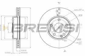 BREMSI CD8334V - DISCHI FRENO - BRAKE DISCS
