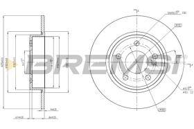 BREMSI CD8335S - DISCHI FRENO - BRAKE DISCS