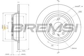 BREMSI CD8338S - DISCHI FRENO - BRAKE DISCS