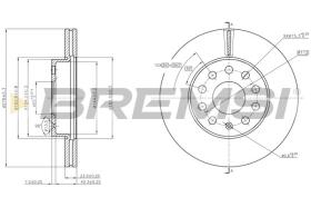 BREMSI CD8400V - DISCHI FRENO - BRAKE DISCS