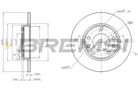 BREMSI CD8406S - DISCHI FRENO - BRAKE DISCS