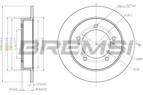 BREMSI CD8411S - DISCHI FRENO - BRAKE DISCS