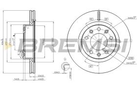 BREMSI CD8413V - DISCHI FRENO - BRAKE DISCS