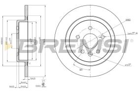 BREMSI CD8425S - DISCHI FRENO - BRAKE DISCS