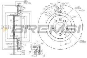 BREMSI CD8429V - DISCHI FRENO - BRAKE DISCS