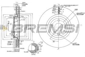 BREMSI CD8431V - DISCHI FRENO - BRAKE DISCS