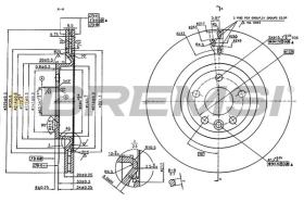 BREMSI CD8432V - DISCHI FRENO - BRAKE DISCS
