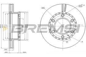 BREMSI CD8459V - DISCHI FRENO - BRAKE DISCS