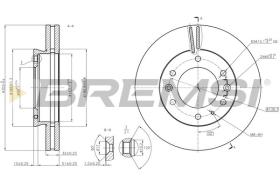 BREMSI CD8462V - DISCHI FRENO - BRAKE DISCS