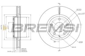 BREMSI CD8463V - DISCHI FRENO - BRAKE DISCS