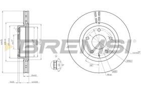 BREMSI CD8465V - DISCHI FRENO - BRAKE DISCS