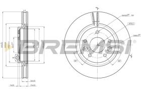 BREMSI CD8466V - DISCHI FRENO - BRAKE DISCS