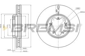 BREMSI CD8469V - DISCHI FRENO - BRAKE DISCS