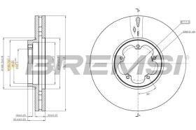 BREMSI CD8470V - DISCHI FRENO - BRAKE DISCS