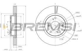 BREMSI CD8473V - DISCHI FRENO - BRAKE DISCS