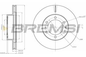 BREMSI CD8475V - DISCHI FRENO - BRAKE DISCS