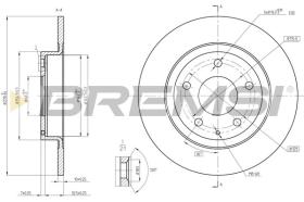 BREMSI CD8477S - DISCHI FRENO - BRAKE DISCS