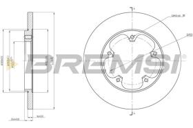 BREMSI CD8484S - DISCHI FRENO - BRAKE DISCS