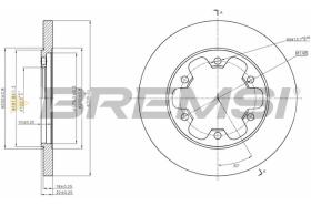BREMSI CD8485S - DISCHI FRENO - BRAKE DISCS