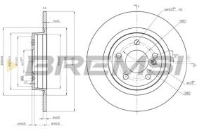 BREMSI CD8486S - DISCHI FRENO - BRAKE DISCS