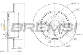 BREMSI CD8493S - DISCHI FRENO - BRAKE DISCS