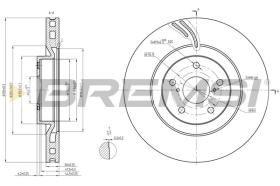 BREMSI CD8497VLS - DISCHI FRENO - BRAKE DISCS