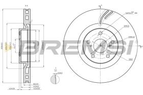BREMSI CD8497VRD - DISCHI FRENO - BRAKE DISCS