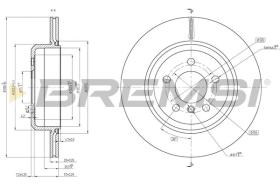 BREMSI CD8504V - DISCHI FRENO - BRAKE DISCS