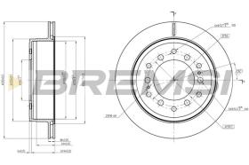 BREMSI CD8505V - DISCHI FRENO - BRAKE DISCS