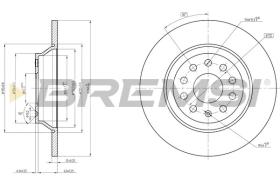 BREMSI CD8506S - DISCHI FRENO - BRAKE DISCS