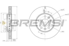 BREMSI CD8507V - DISCHI FRENO - BRAKE DISCS