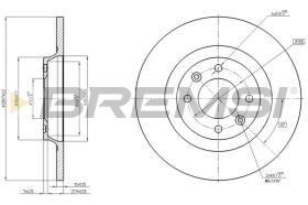 BREMSI CD8511S - DISCHI FRENO - BRAKE DISCS