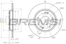 BREMSI CD8524S - DISCHI FRENO - BRAKE DISCS