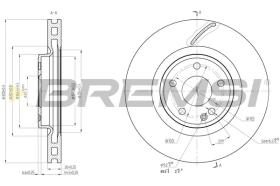 BREMSI CD8545V - DISCHI FRENO - BRAKE DISCS
