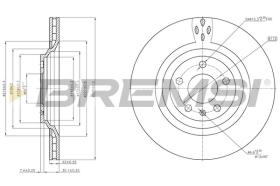 BREMSI CD8546V - DISCHI FRENO - BRAKE DISCS