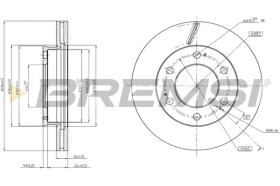 BREMSI CD8547V - DISCHI FRENO - BRAKE DISCS