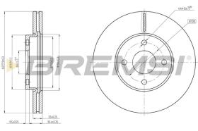 BREMSI CD8548V - DISCHI FRENO - BRAKE DISCS