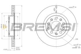 BREMSI CD8556V - DISCHI FRENO - BRAKE DISCS